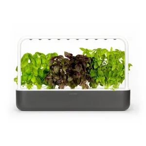 Click & Grow Smart Garden 9 örtträdgård för inomhusbruk med växande basilika-, sallads- och tomatplantor
