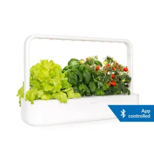 Click & Grow Smart Garden 9 Pro inomhusträdgård med appstyrning, odling av basilika, sallad och tomatplantor