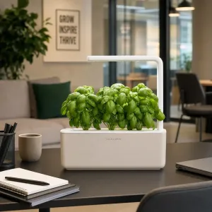 Click & Grow Smart Garden 3 jardinière d’intérieur pour herbes aromatiques avec éclairage LED et herbes fraîches en croissance