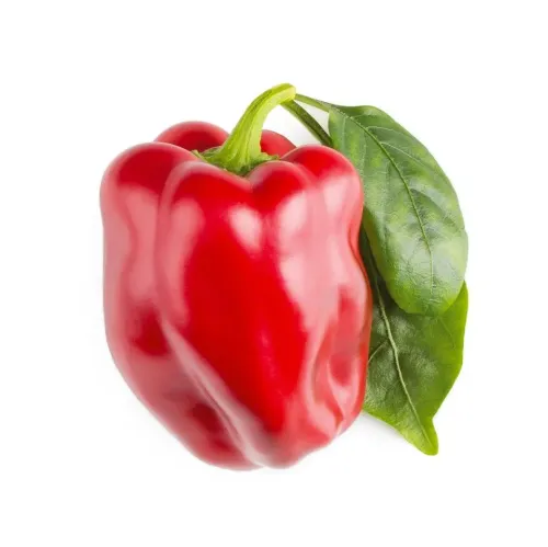 Click & Grow punase maguspaprika Smart Garden täitekapsel roheliste lehtedega valgel taustal