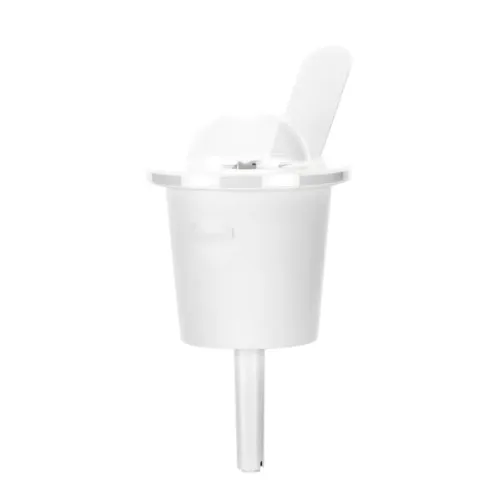 Click & Grow plant cup with clear dome lid and white stem, shown on a white background