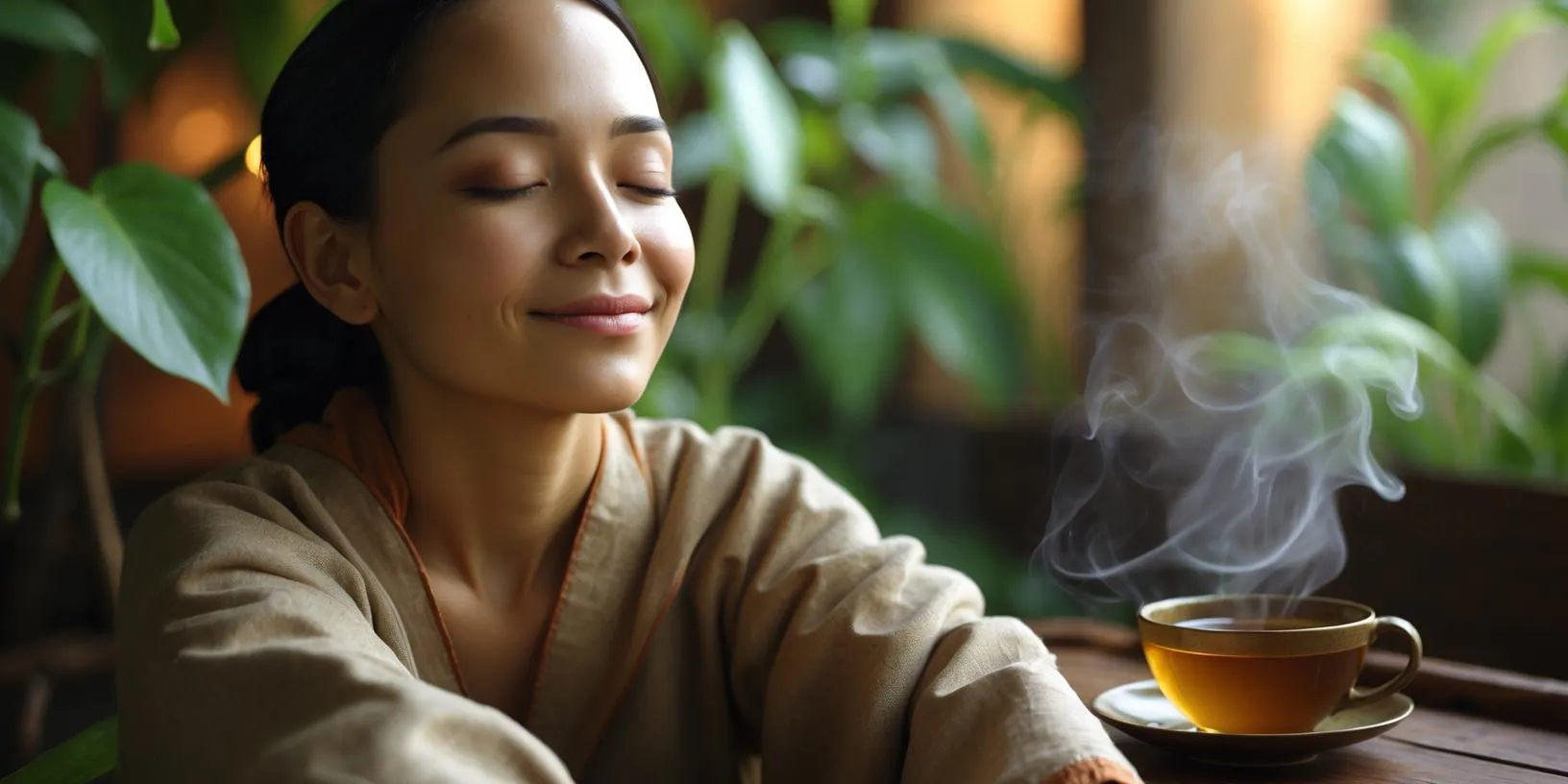 Lugnande teörter från Calming Tea Mix främjar avkoppling och välbefinnande.